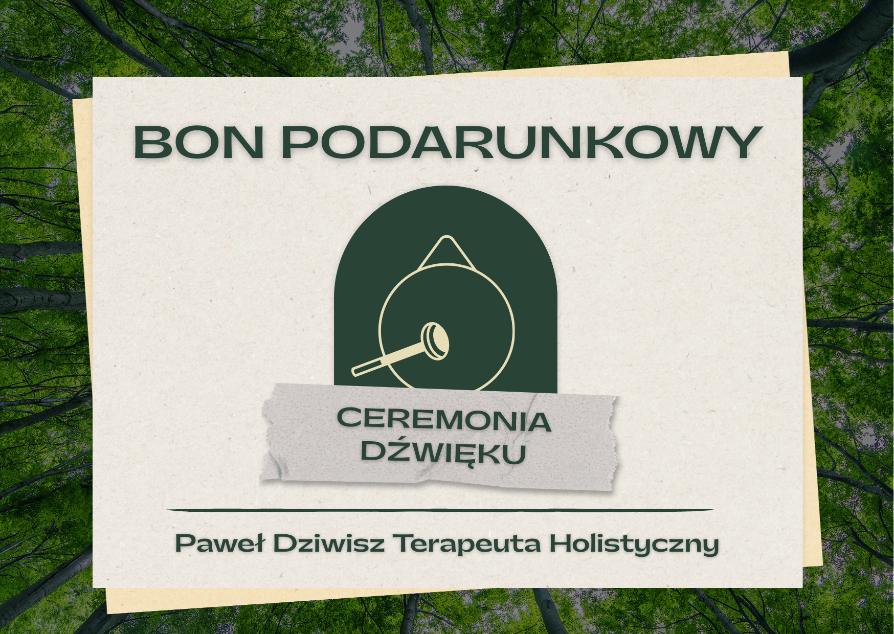 Karta podarunkowa Ceremonia Dźwięku