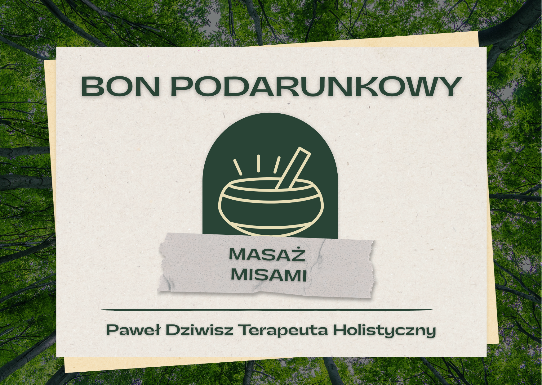 Karta podarunkowa Masaż Misami