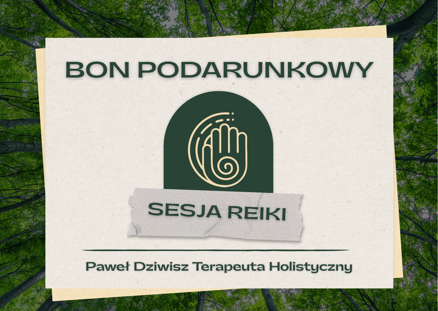 Karta podarunkowa Sesja REIKI