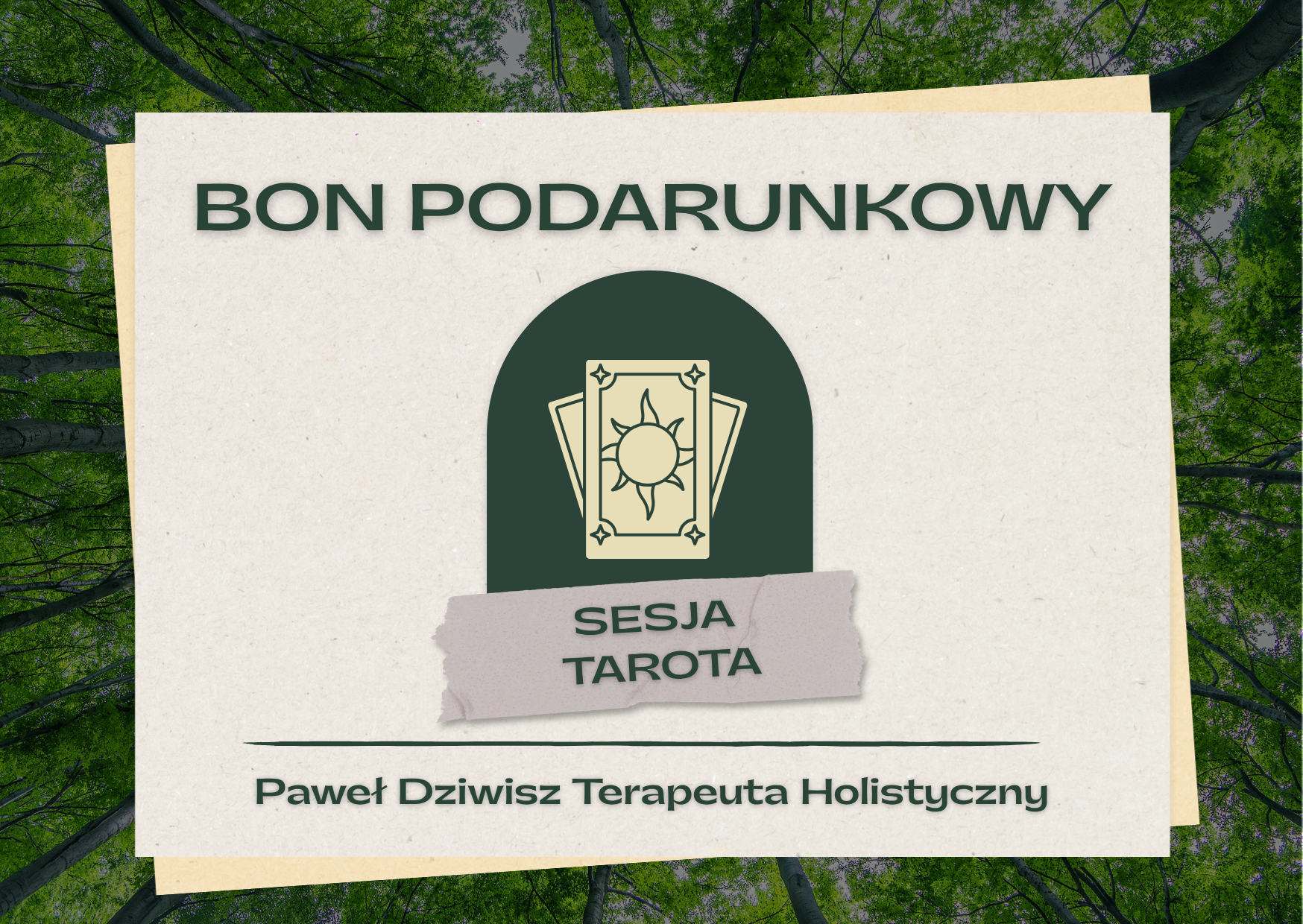 Karta podarunkowa Sesja Tarota